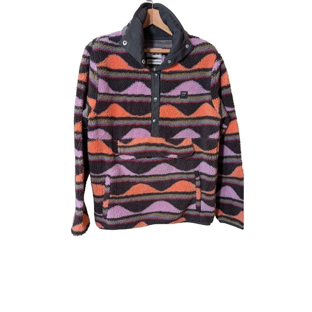 Billabong Adventure Division Boundary Mock Neck Fleece Pullover Multicolor Med